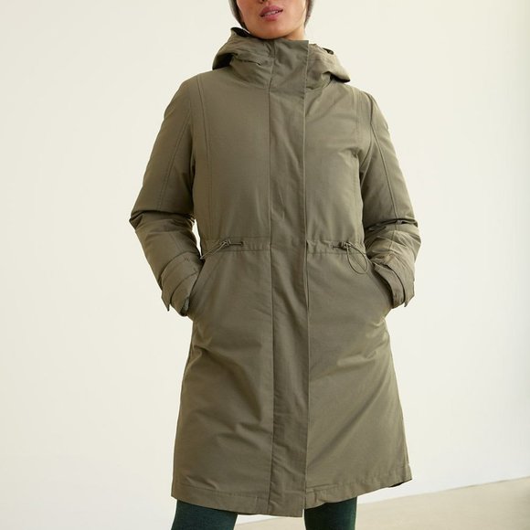 HYBA:  Womens 3 in 1 Winter Jacket - dusty olive - Picture 1 of 12